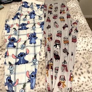 Two Disney pajama pants